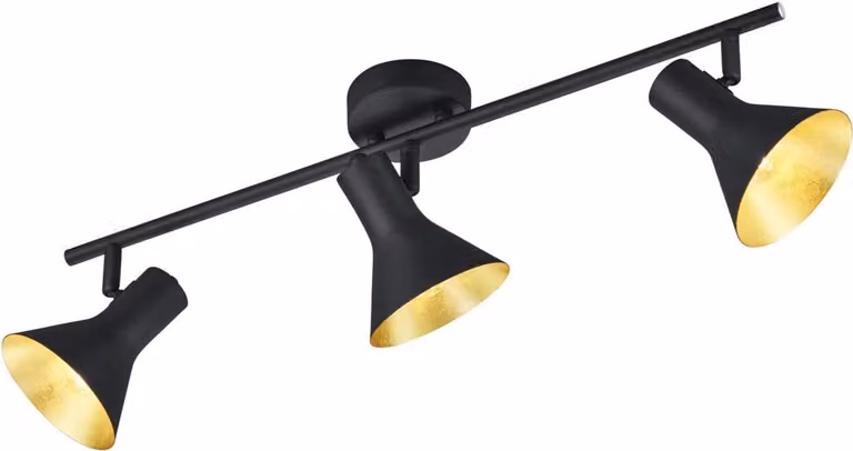Trio Leuchten Casa di campagna / Vintage / Rustico Moderno faretto da soffitto a 3 fiamme Spot beam-fiamma ruotabile e inclinabile Magno / Illuminazione d'interni / Lampada da soggiorno / Camera da letto / Cucina Metallo Oblungo LED adatto E14 Max. 3 x 40