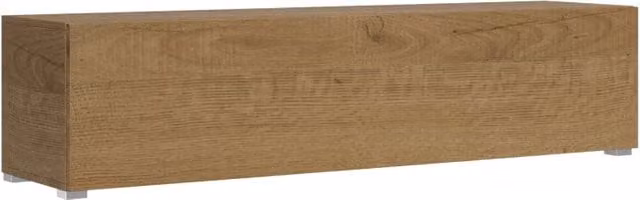 Mobile GIORDANOSHOP moderno con anta a roll shutter in legno color rovere marrone, L: 173,6 cm, P: 40,0 cm, H: 39,6 cm