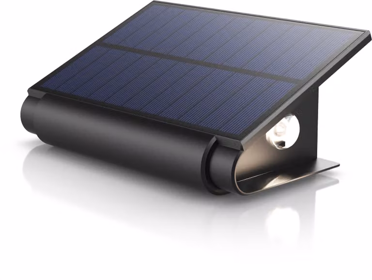 BEARWARE Lampada solare a LED, lampada solare per esterni, lampada solare da esterno, lampada solare da parete, 2 modalità, 2 livelli, 3000K bianco caldo, IP54, batteria 1800mAh, esterni, giardino, balcone, cortile