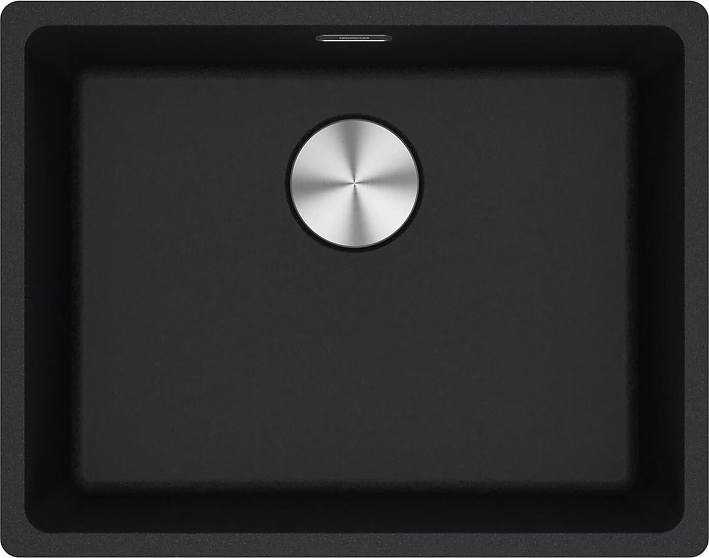 Lavello sottopiano Franke Maris MRG 110-52 Fragranit Onyx, valvola a pulsante