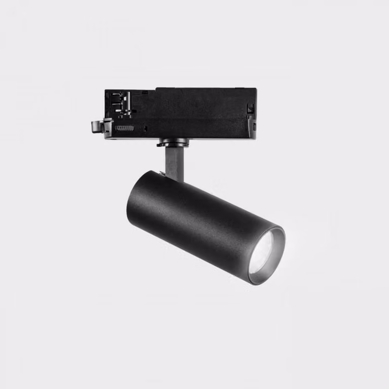 KOHL LIGHTING KOHL-Lighting FAME Faro a binario 155 x diametro 75 mm nero 38° 20 W CRI 80 3000K DALI