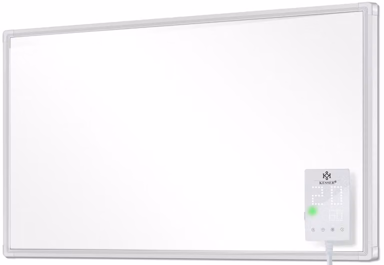 KESSER® Riscaldatore a infrarossi con termostato. Pannello riscaldante elettrico a infrarossi, riscaldatore a infrarossi, riscaldatore a parete. 28 programmi preimpostati diversi. Radiatore, pannello riscaldante