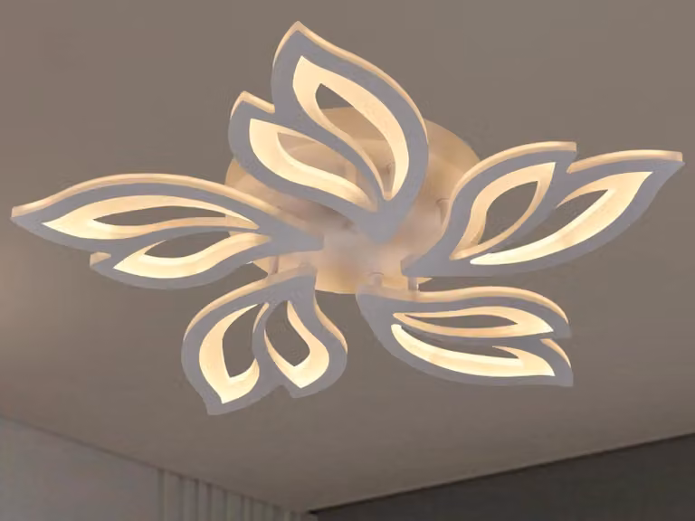 Lampada a soffitto a LED con telecomando, 65W - J3319/W
