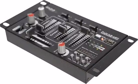 Mixer 4 Canali con USB e Ingressi Variabili - Nero