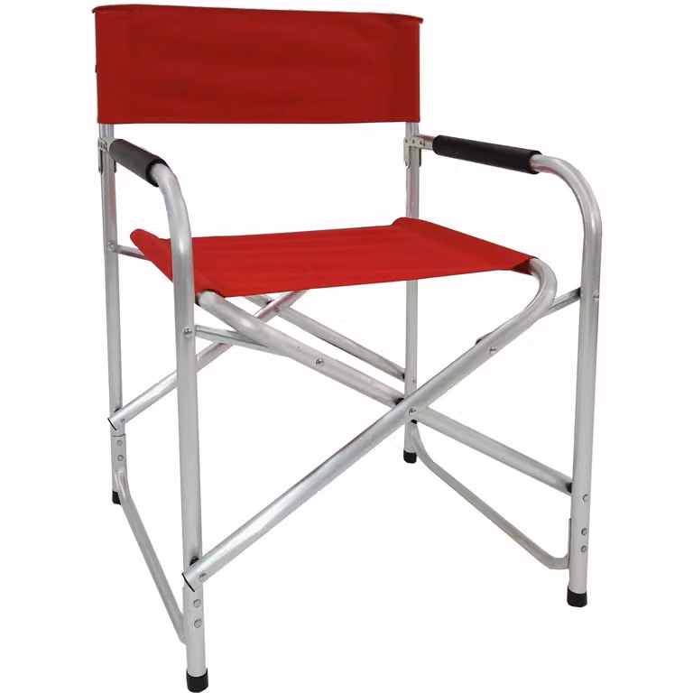 Sedia regista richiudibile in alluminio Vestiamo Casa Mare colore rosso H 80 x L 47 x P 57 cm