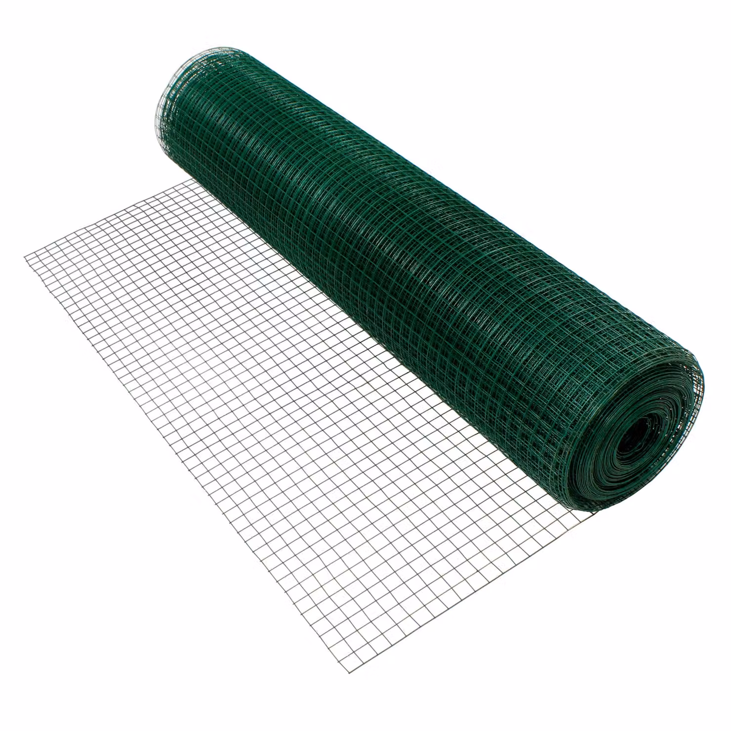 ECD Germania Rete metallica per voliere verde 12x12 mm, 1x10 m, 0,7 mm di spessore, recinzione in acciaio zincato, recinzione metallica a 4 angoli recinzione metallica saldata recinzione in rete metallica