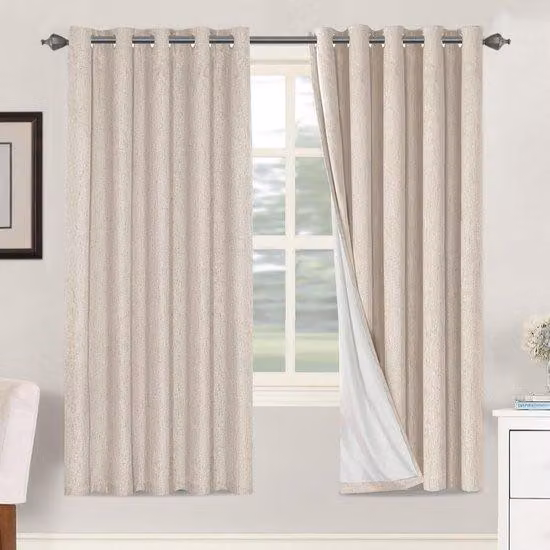 Tende oscuranti - Oscuramento totale al 100% - Set da 2 - Effetto lino - 167,6 cm (L) x 182,9 cm (A)