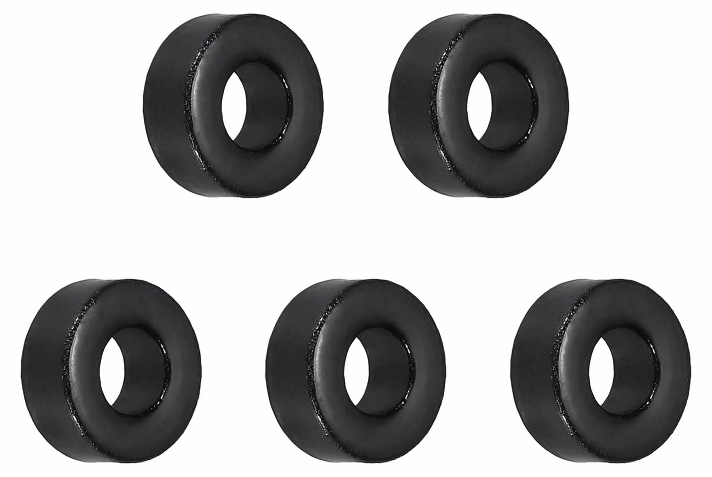5 nuclei toroidali, dimensioni 4,5 x 10 x 4,2 mm, anello di ferrite, per convertitore di misura, colore nero
