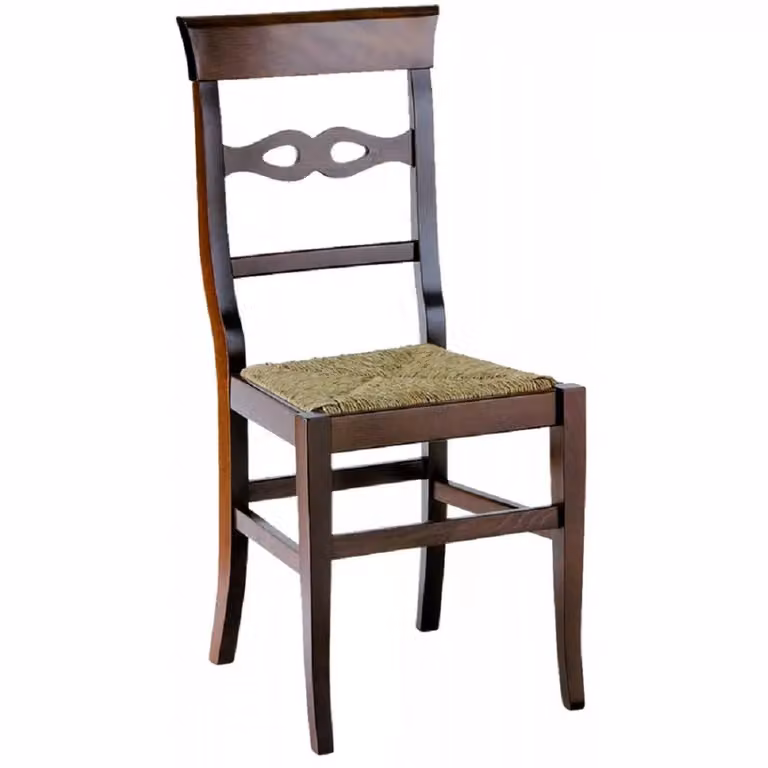 Set di 2 sedie classiche in legno di faggio color marrone Mobili 2G