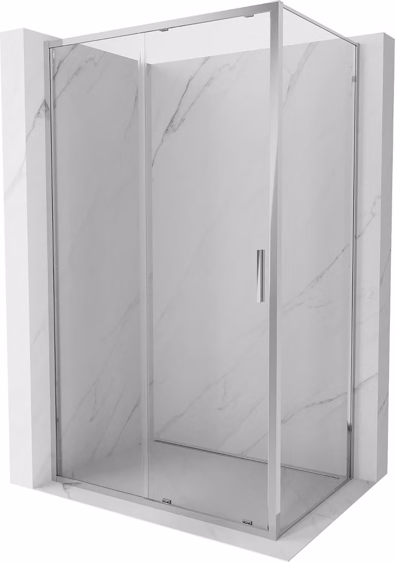 Mexen Exo cabina doccia scorrevole 105 x 90 cm, trasparente, cromo - 8151-105-090-01-00