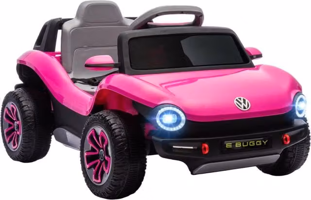 Auto Elettrica Bambini Volkswagen E-Buggy 12V ¨C Xylo ¨C Rosa con Telecomando 2,4G e Sospensioni