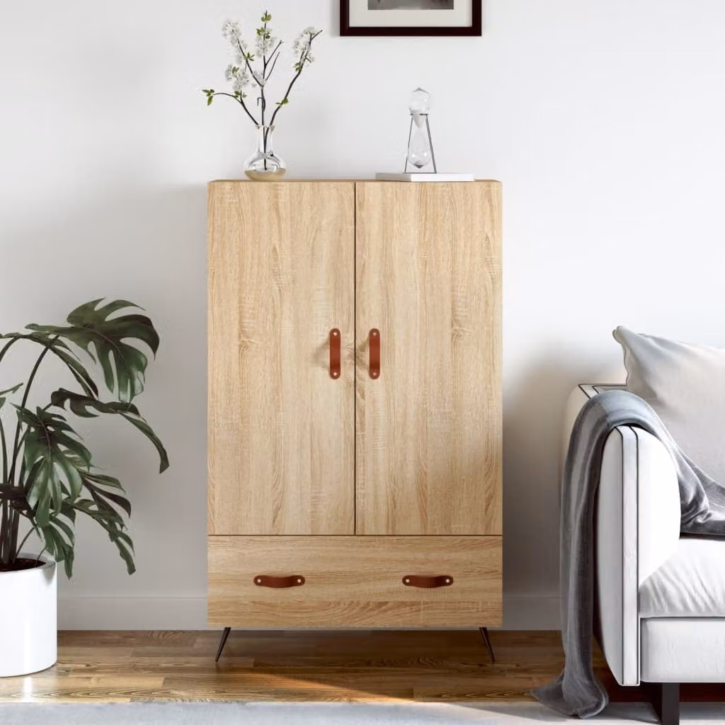 vidaXL Credenza Rovere Sonoma 69,5x31x115 cm in Legno Multistrato