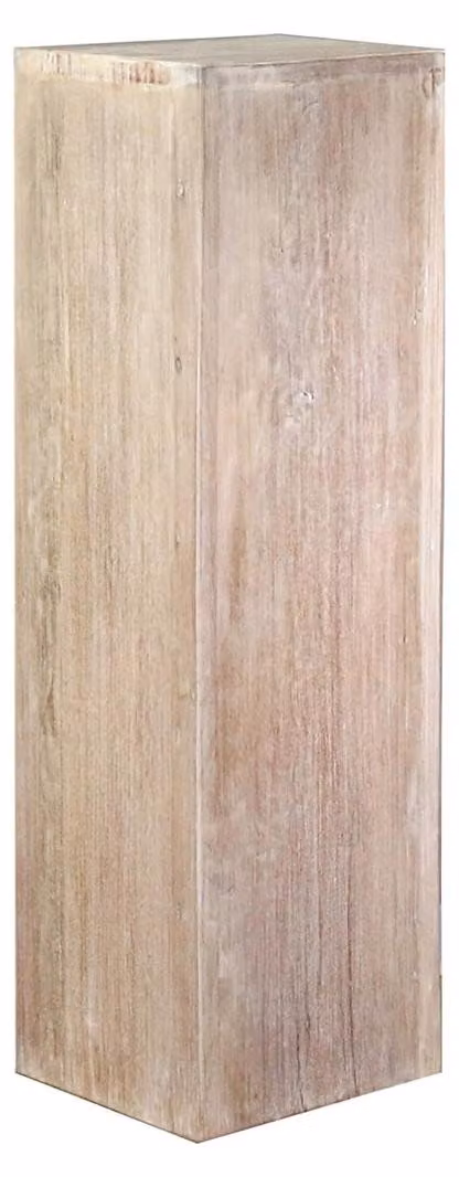 Colonna Colonna in legno Colonna decorativa Pedana Supporto Base Portafiori in legno Bianco/bianco sporco medio 75 cm