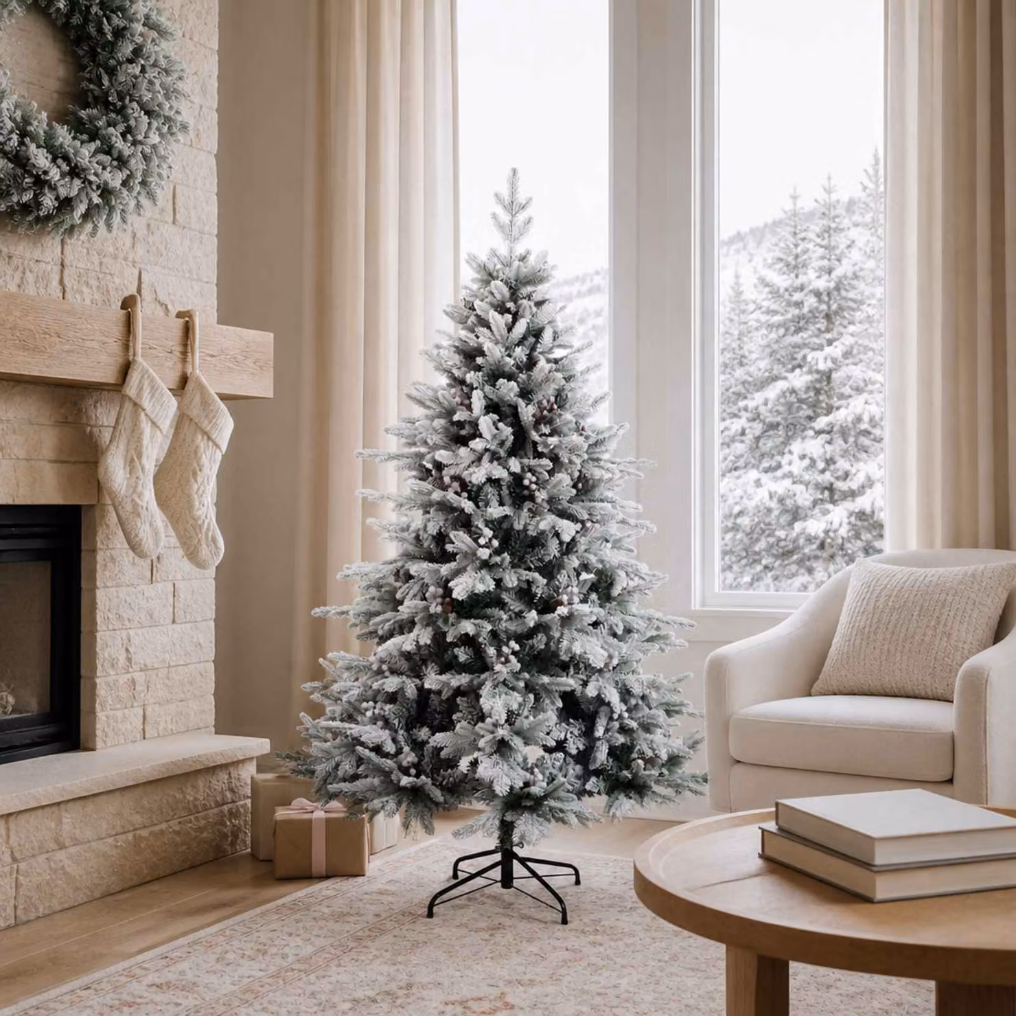 vidaXL Albero di Natale Artificiale con Rami Pieghevoli 120 cm
