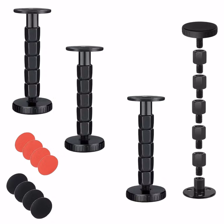 Telaio antivibrazione per letto, 4 pezzi, regolabile da 105 a 140 mm