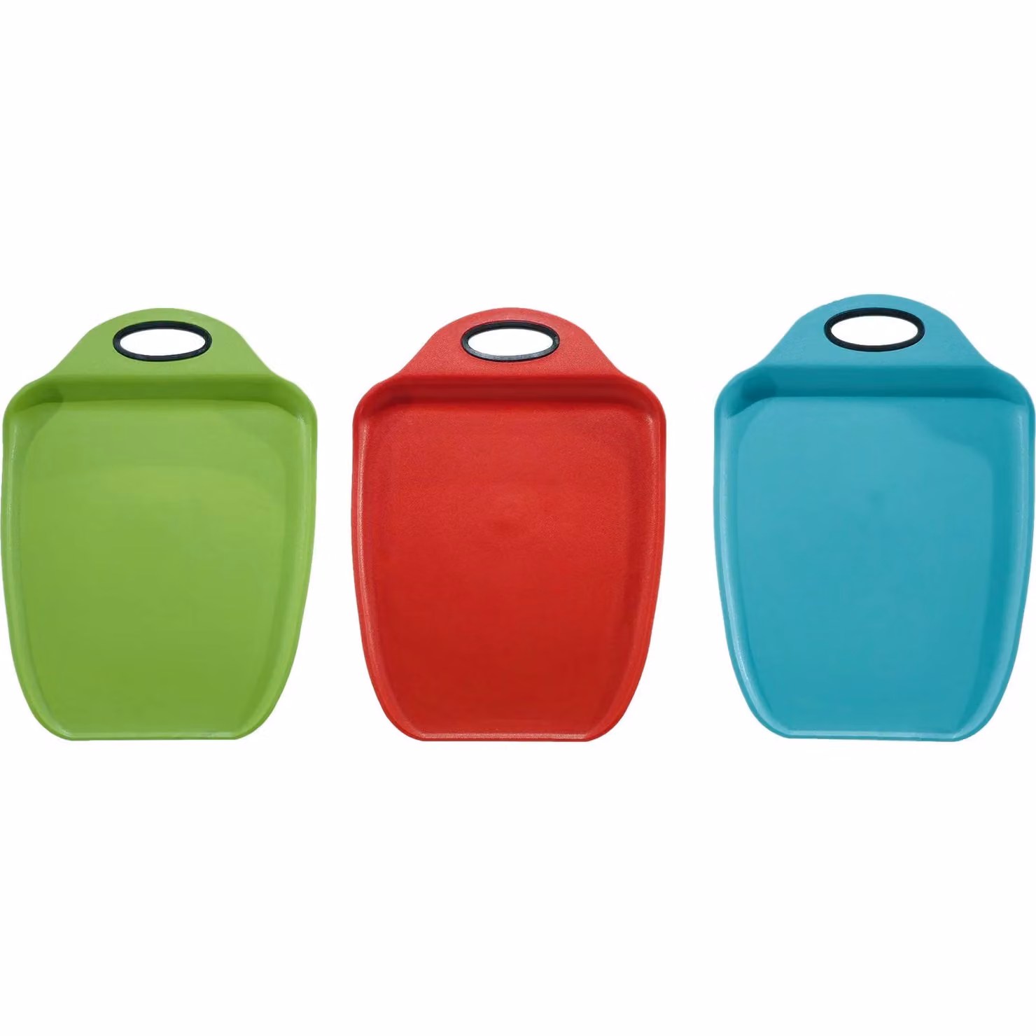 Tagliere rettangolare multicolore Gusto Casa con manico e piedini antiscivolo in plastica, lavabile in lavastoviglie