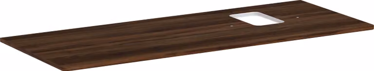 hansgrohe Xelu Q Console avec découpe à droite, 1360x550, pour vasque à poser, avec trou pour robinet, 54124630, 54124630