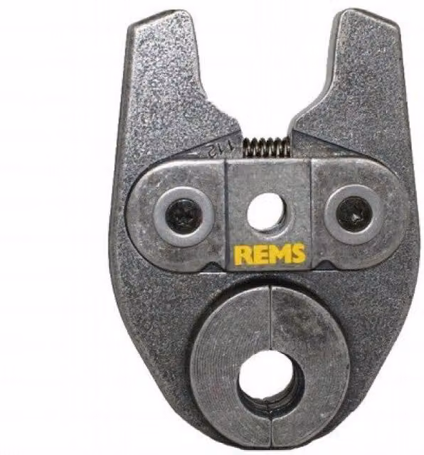 Pinza a pressare per raccordi in rame modello a V Ø 15 Rems in acciaio temprato grigio