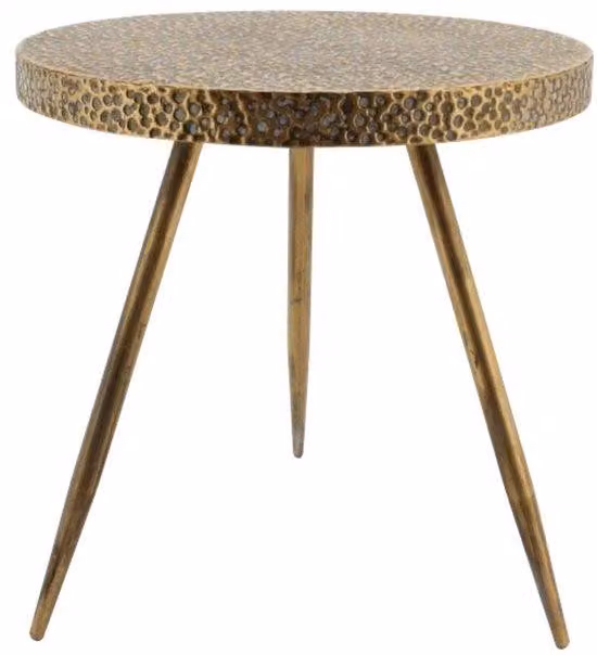 Tavolino - Ø38x38,5 cm - Acciaio - Oro/Rame