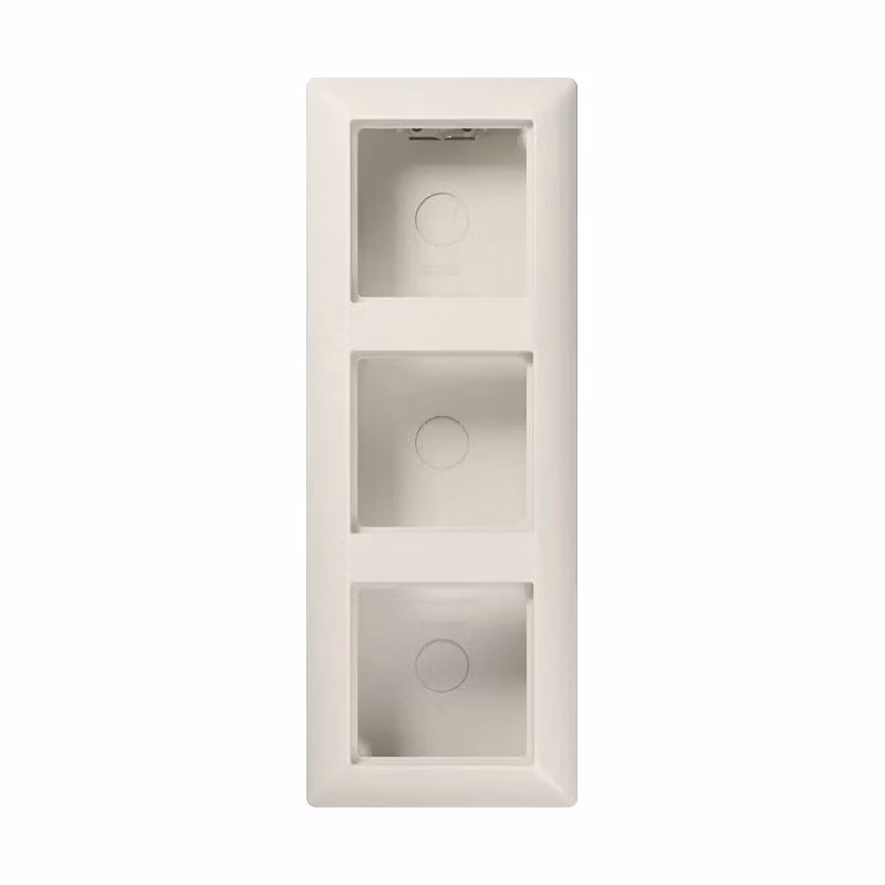Jung tappo da esterno 3 poli cs cornice sagomata AS 583 A W