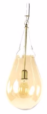 Lampada a sospensione Pomax Bullia, color oro, diametro 25 cm, altezza 53 cm