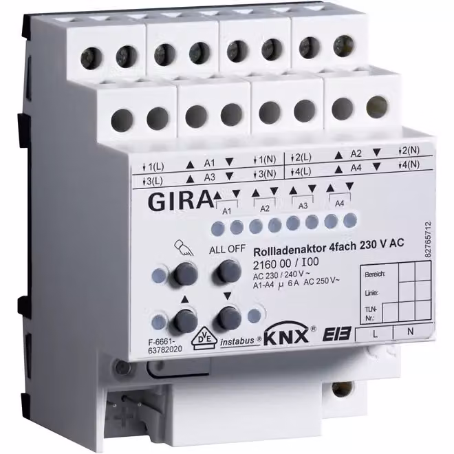 GIRA Rollladenactor KNX/EIB REG 216000