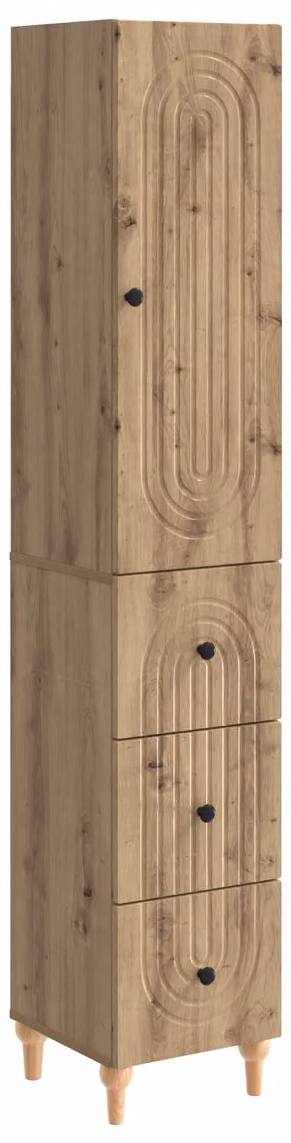 Set di armadi 2 pcs 33 x 34,5 x 90 cm Legno ingegnerizzato