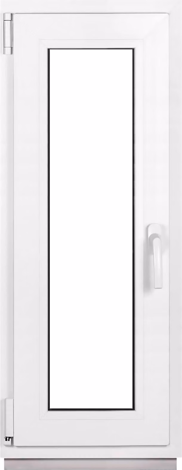 Finestra Framex per cantina Finestra in PVC bianca larghezza x altezza 40 x 110 cm (400 x 1100 mm) doppia (32 mm) rotazione/inclinazione DIN sinistra - Premium - Tutte le misure