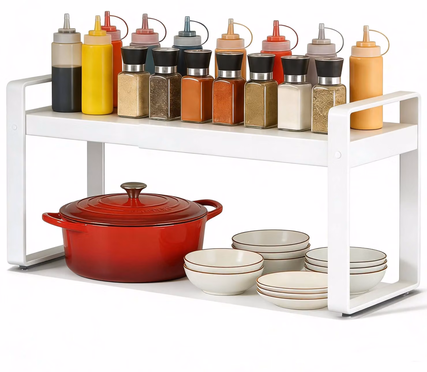Portarocce da cucina regolabile ed estensibile, da 37 a 63 cm