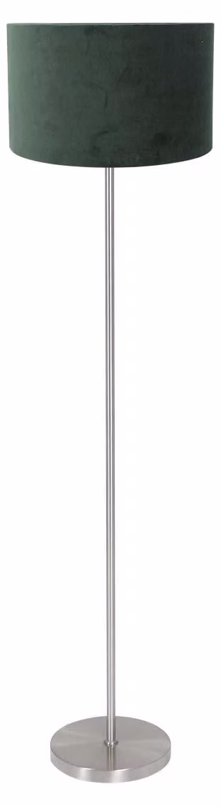 Lampada da terra - verde acciaio - NOOR - metallo tessile - lampada d'atmosfera - E27 - 4434ST - Mexlite