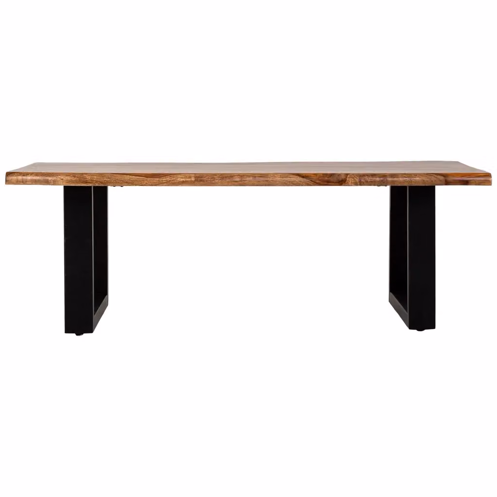Tavolino in legno naturale Wanderlust Deco stile industrial colore marrone L: 137 cm, P: 74 cm, H: 46 cm – 2