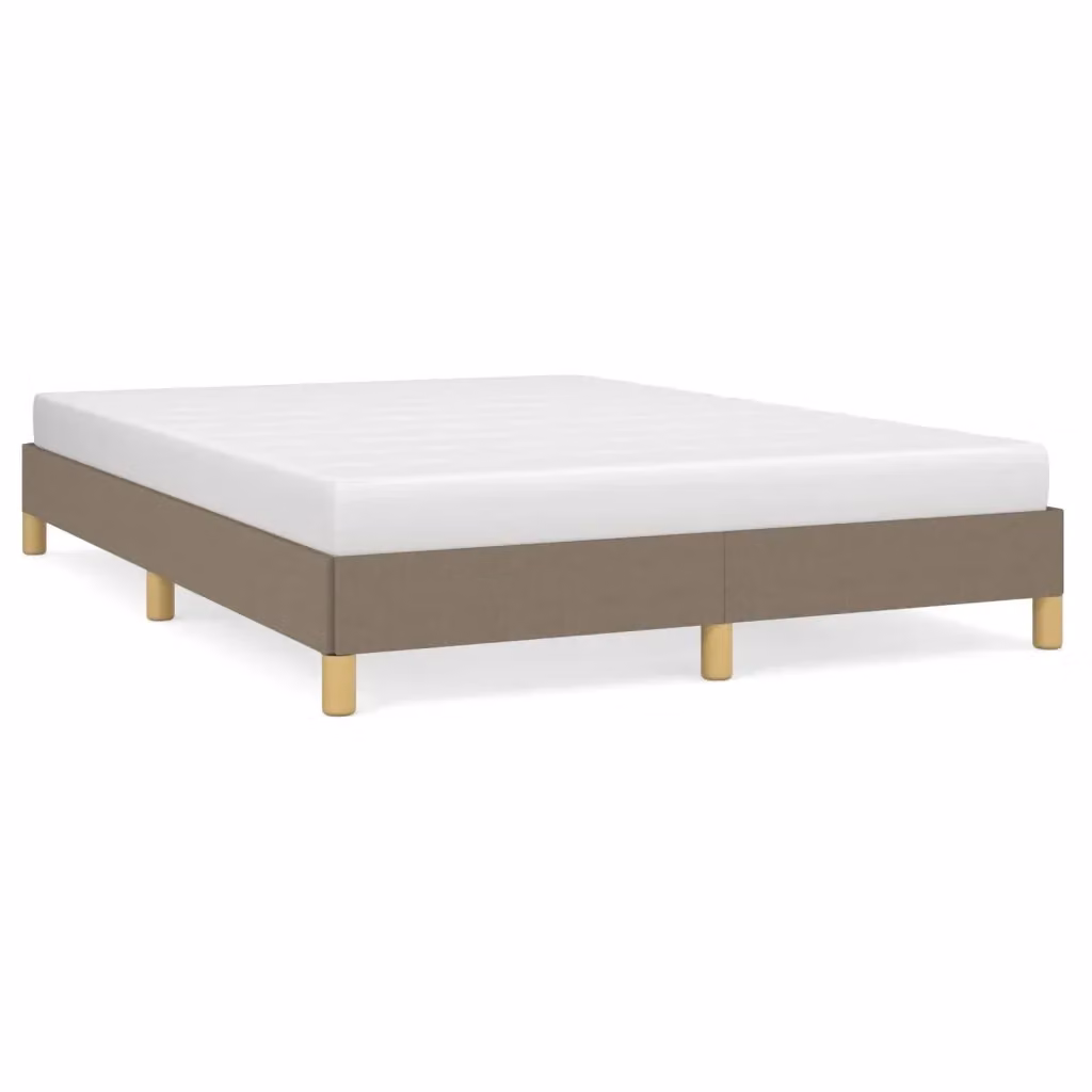 Giroletto vidaXL imbottito in tessuto beige con doghe in legno L/P/H: 160 x 200 x 25 cm – 2