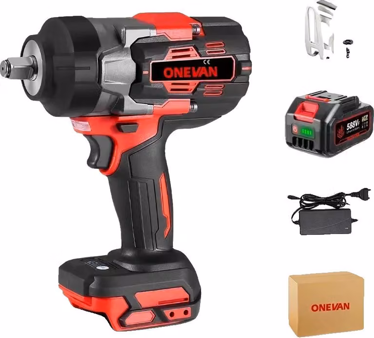 Avvitatore elettrico, coppia 2800 N.m, motore brushless, 1 batteria, spina 1EU