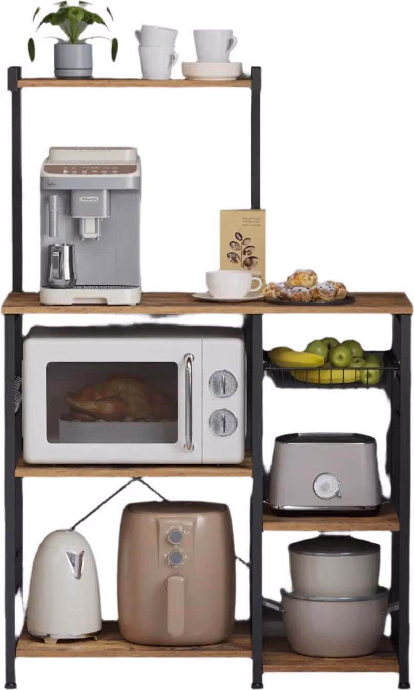 Ripiano per cucina – ripiano per magazzino – ripiano per panetteria – spazio di stoccaggio aggiuntivo – 90 x 40 x 132 cm