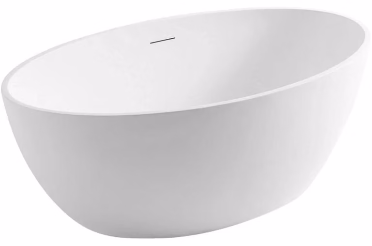 CERANO - Vasca da bagno freestanding in acrilico Minoa - bianco lucido - 164x95 cm