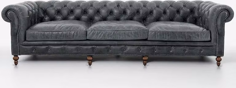 Chesterfield Sofagarnitur Sofa Couch Polster 321 Sitzer Leder Couchen