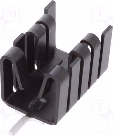 1 dissipatore di calore: pressato, colore nero, larghezza: 14,5 mm, tipo TO221, lunghezza: 25,4 mm, altezza: 13,51 mm, codice FK 237, modello SA 220