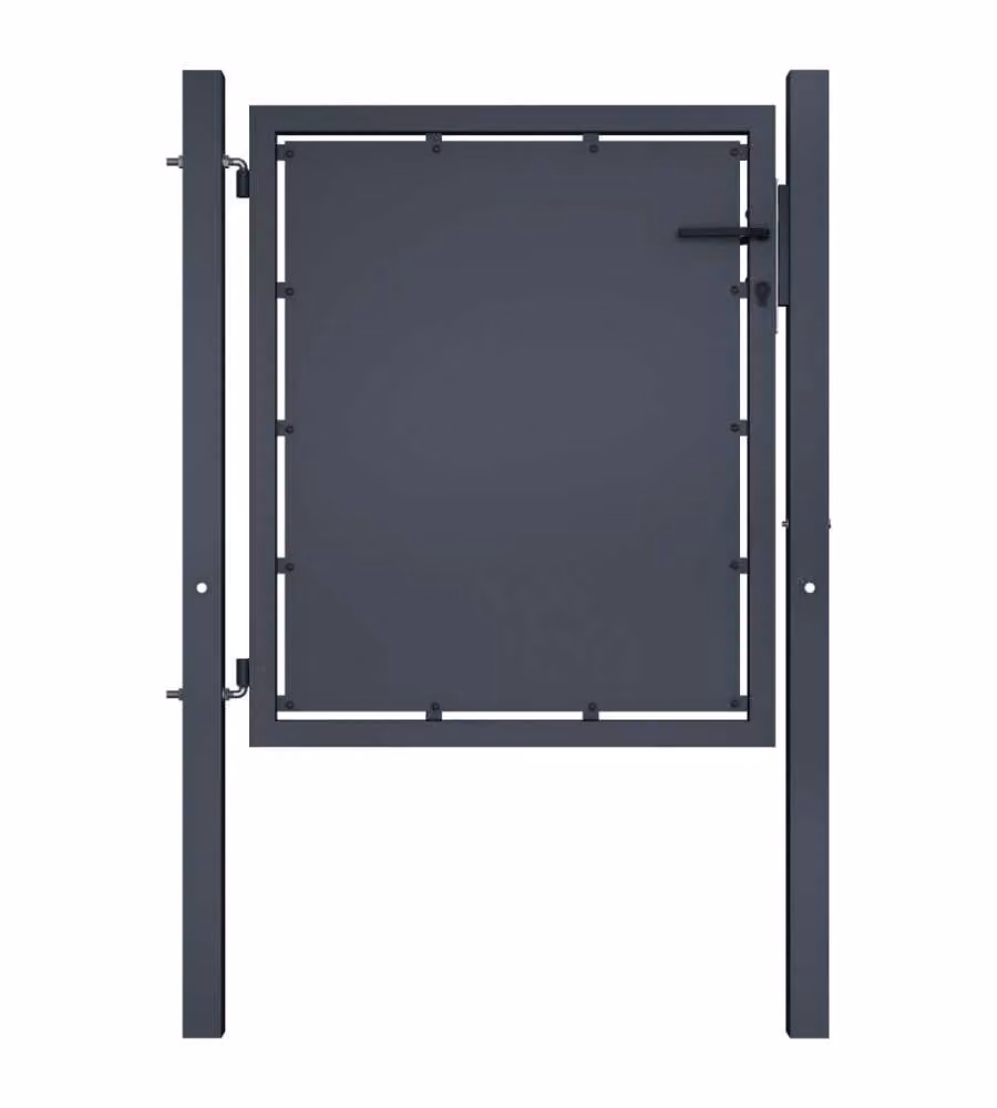 Cancello da Giardino in Acciaio 100x75 cm Antracite