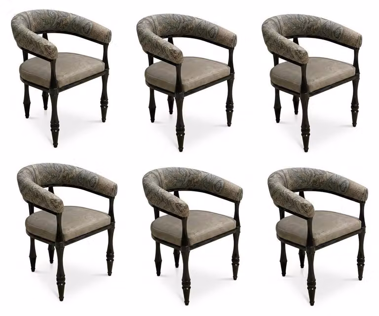 6 sedie, imbottite, dal design moderno, confortevoli, di alta qualità ed eleganti