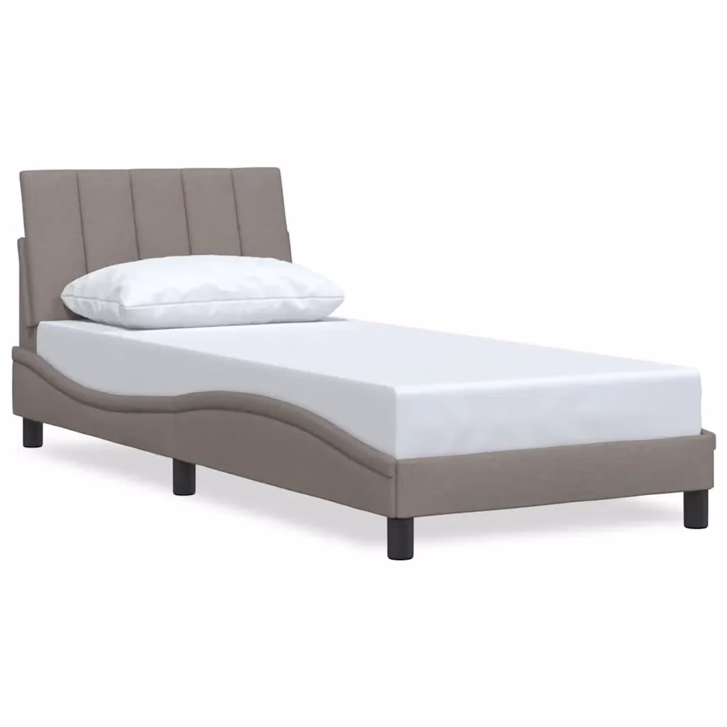 Giroletto senza materasso Hanko vidaXL in tessuto beige L/P/H: 90 x 200 cm – 2