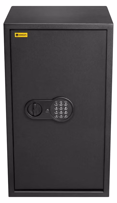 Cassaforte elettronica - 70 x 40 x 36 cm - Capacità: 85 litri - Acciaio legato - Colore: nero