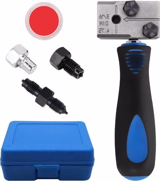 Utensile per aggraffatura doppia da 3/16 pollici, aggraffatura DIN, kit di riparazione per tubi, auto, autocarri