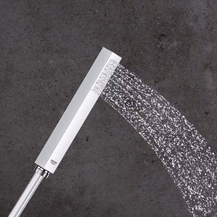 Doccetta, GROHE Vitalio Joy Cube Stick, EcoJoy, DreamSpray, StarLight cromato, SpeedClean, montaggio universale