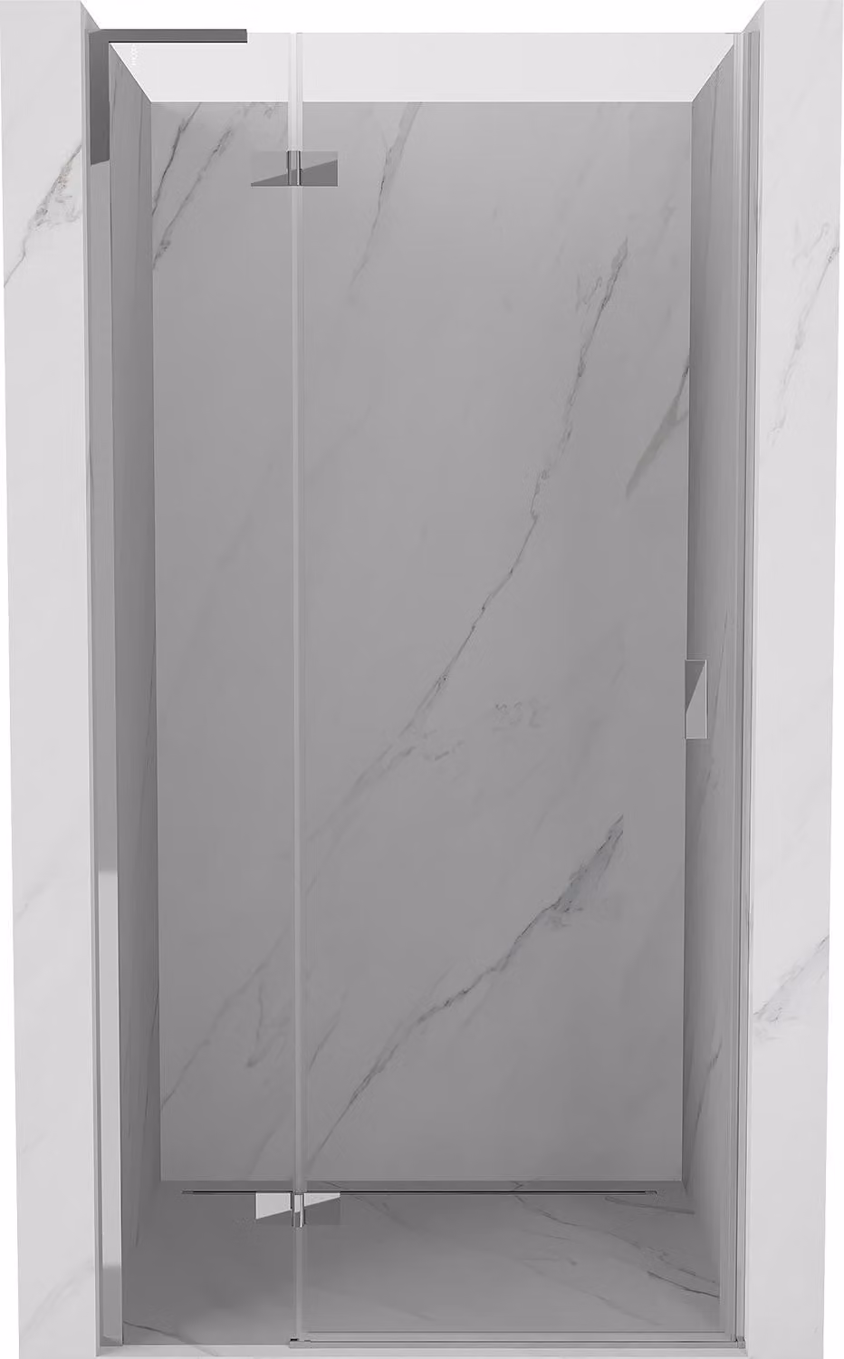 Mexen Mist-H L porta doccia a battente a sinistra 85 cm, trasparente, cromo - 8A5L-085-000-01-00-L