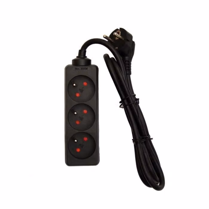 CHACON - TCD con cavo 3 X 16 A. nero -