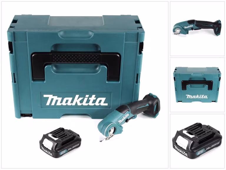 Makita CP 100 DA1J 10,8 V cordless universale forbici multi cutter in Makpac + 1 x 2,0 Ah batteria - senza caricabatterie