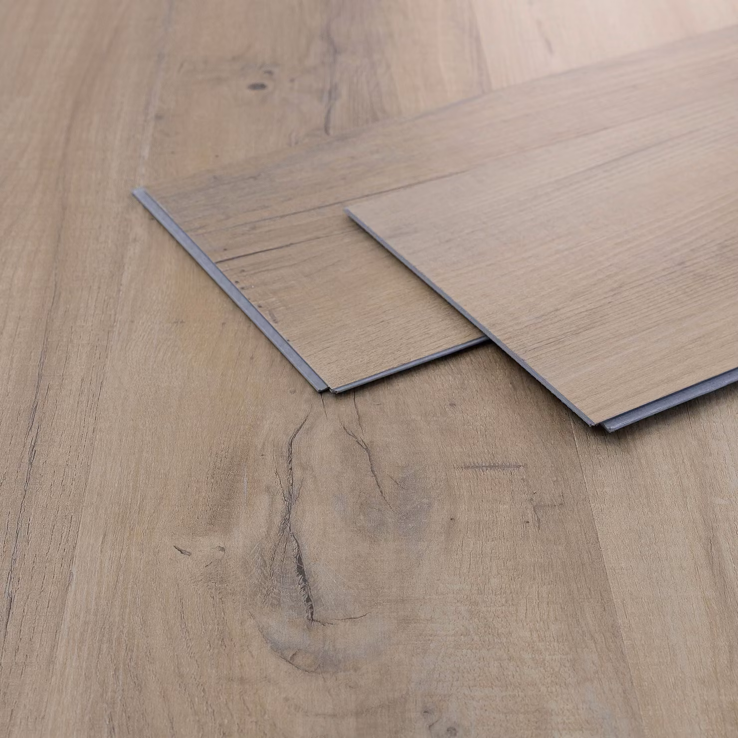 Pavimenti in PVC effetto legno, colore rovere chiaro