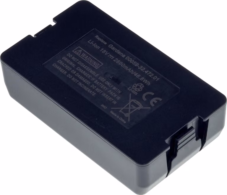 Batteria T6 Power per utensili a batteria Husqvarna, codice articolo 590 21 42-04, Li-Ion, 18 V, 2600 mAh (46,8 Wh), nera