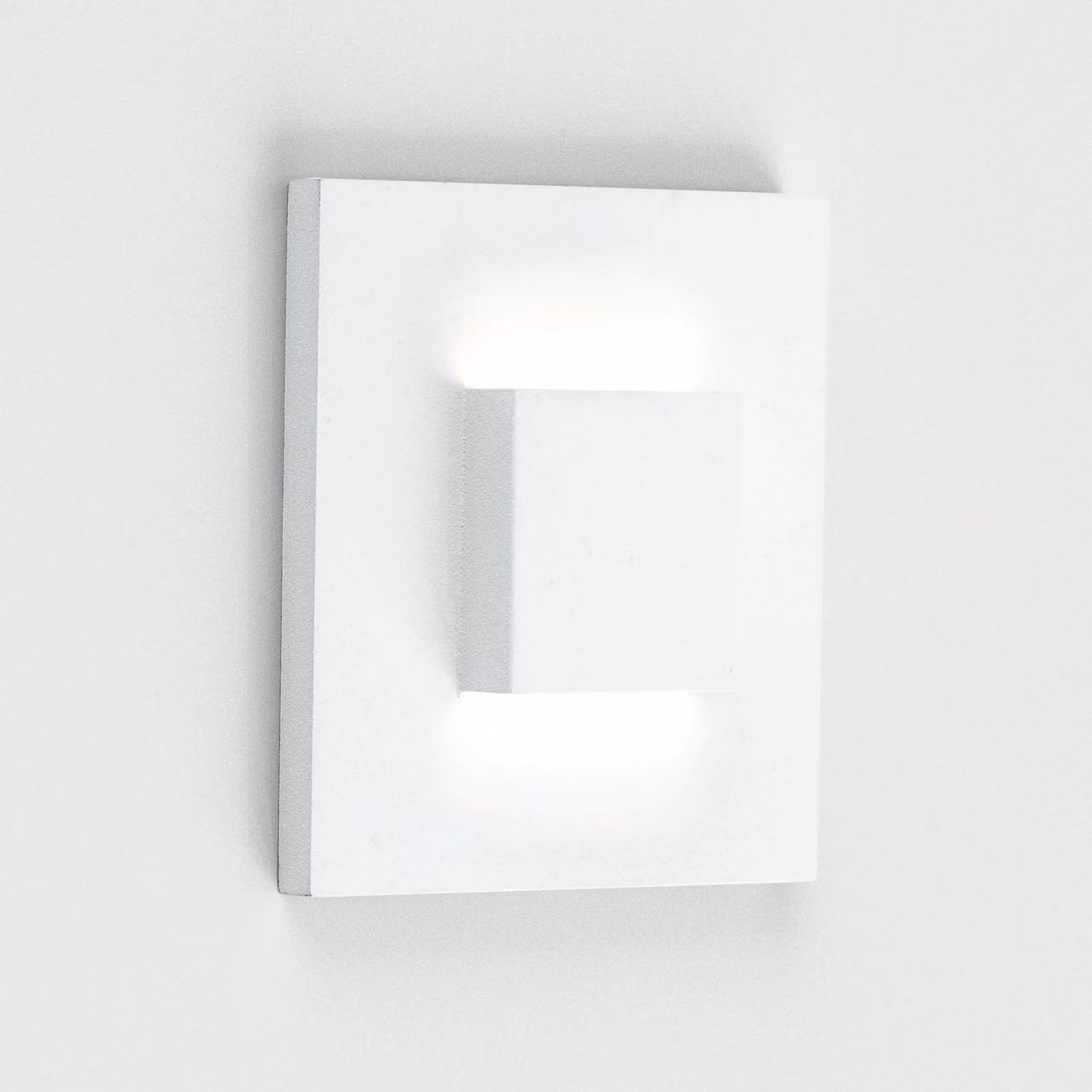 EVN LQ230 LED incasso parete up/down bianco, Bianco / Opale, Corridoio, Acciaio Inox, Moderno, Lampade da incasso per negozi