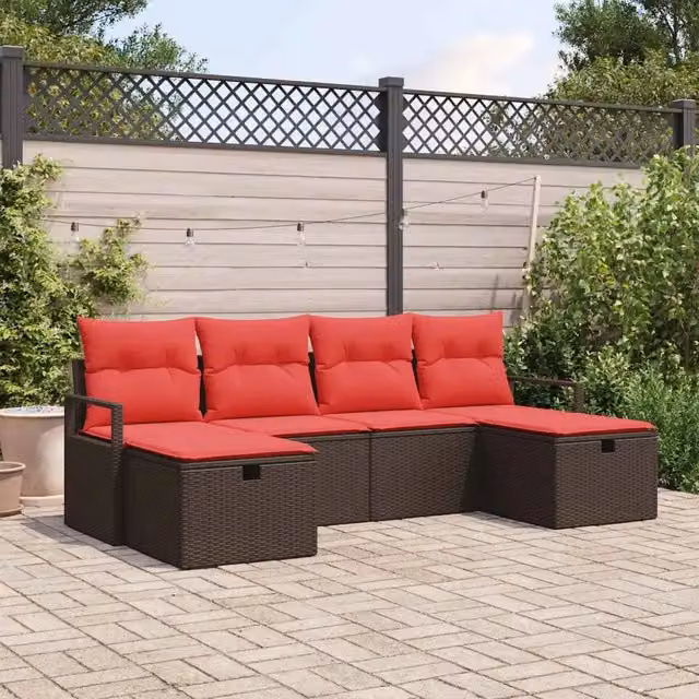 Set di divani 5 pz polyrattan 3360555